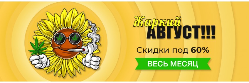Горячий август: скидки до -60% на все семена